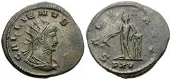 Ancient Coins - Gallienus, sole reign (AD 260-268) Silvered Æ Antoninianus / Apollo