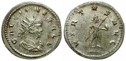 Ancient Coins - Gallienus, sole reign (AD 260-268) Silvered Æ Antoninianus / Virtus