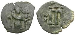 Ancient Coins - Arab-Byzantine. Umayyad Caliphate. Uncertain period (pre-reform) Æ Fals