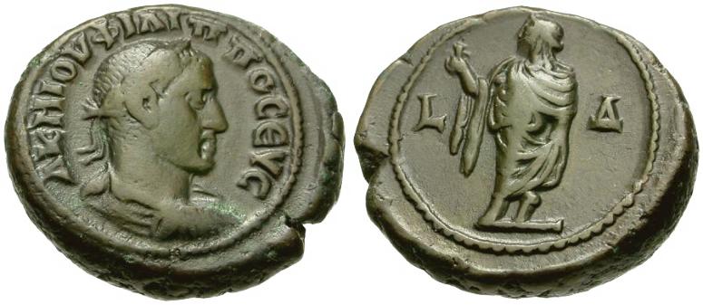 Philip I (AD 244-249). Egypt. Alexandria Æ Tetradrachm / Elpis