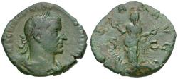 Ancient Coins - Trebonianus Gallus (AD 251-253) Æ Sestertius / Pietas