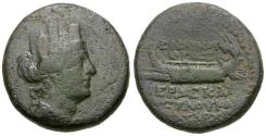 Ancient Coins - Phoenicia. Sidon. Pseudo-autonomous Æ22 / Galley