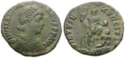 Ancient Coins - Valentinian II (AD 375-392) Æ Majorina / Emperor and Captive