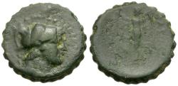Ancient Coins - Kings of Cappadocia. Ariarathes V Eusebes Philopator (163-130 BC) Serrate Æ21 / Nike