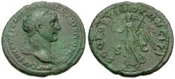 Ancient Coins - Trajan (AD 98-117) Æ As / Victory