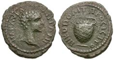 Ancient Coins - Caracalla (AD 198-217). Moesia Inferior. Nicopolis ad Istrum Æ18 / Basket