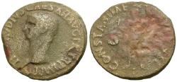 Ancient Coins - Claudius (AD 41-54) Æ As / Constantia