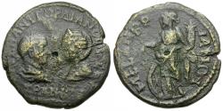 Ancient Coins - Gordian III (AD 238-244) with Tranquillina. Thrace. Mesembria Æ26 / Nemesis