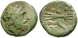 Ancient Coins - Macedon. Bottiaia. Time of Philip V and Perseus (238-168 BC) Æ20 / Thunderbolt