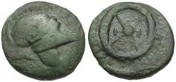 Ancient Coins - Thrace. Mesembria Æ21 / Shield