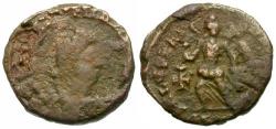 Ancient Coins - Theodosius I (AD 379-395) Æ4 / Victory