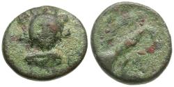 Ancient Coins - Euboia. Chalkis Æ13 / Eagle