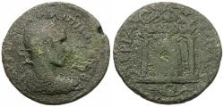Ancient Coins - Philip II (AD 244-249). Pamphylia. Perge Æ27 / Cult Statue of Artemis