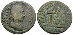 Ancient Coins - Ionia. Smyrna. Pseudo-Autonomous Issue Æ25 / Temple