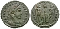 Ancient Coins - Constantius II, as Caesar (AD 324-337) Æ3 / Soldiers
