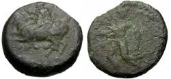 Ancient Coins - Sicily. Himera Æ Trias / Nike