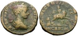 Ancient Coins - Caracalla (AD 198-217) Æ As / Dea Caelestis