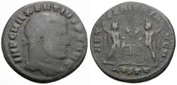Ancient Coins - Maxentius (AD 306-312) Æ Follis / Dioscuri