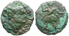 Ancient Coins - Domitian (AD 81-96). Cilicia. Mopsos. Imitative &#198;19 / Artemis