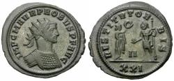 Ancient Coins - Probus (AD 276-282) Silvered Æ Antoninianus / Female and Emperor