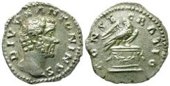 Ancient Coins - Divus Antoninus Pius (died AD 161) AR Denarius / Eagle