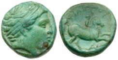 Ancient Coins - Philip II (359-336 BC) Æ16 / Youth on Horseback