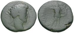 Ancient Coins - Marcus Aurelius (AD 161-180). Thessaly. Koinon Æ24 / Athena