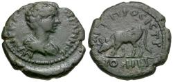 Ancient Coins - Caracalla (AD 198-217). Moesia Inferior. Nicopolis Æ17 / Cow