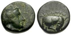 Ancient Coins - Ionia. Klazomenai. Demetrios, magistrate Æ10 / Ram