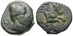 Ancient Coins - Seleukid Kings. Seleukos I Nikator (312-281 BC) Æ19 / Horse