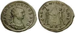 Ancient Coins - Tacitus (AD 275-276) Silvered Antoninianus / Emperor and Jupiter
