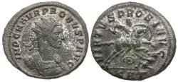 Ancient Coins - Probus (AD 276-282) Silvered Æ Antoninius / Charging Horseman