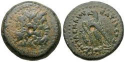Ancient Coins - Ptolomaic Kings of Egypt. Ptolemy II Philadelphos (285-246 BC) Æ20 / Club