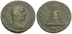 Ancient Coins - Philip I (AD 244-249). Commagene. Zeugma Æ29 / Temple