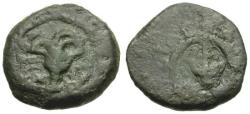 Ancient Coins - Judaea. Hasmonean. Alexander Jannaeus (103-76 BC) Æ Prutah / Rose