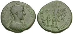 Ancient Coins - Elagabalus (AD 218-222). Moesia Inferior. Nicopolis ad Istrum. Novius Rufus, consular legate Æ25 / Apollo