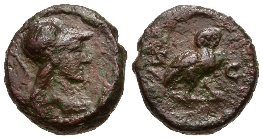 Roman Empire Anonymous Ae Quadrans S C Owl Roman Imperial Coins