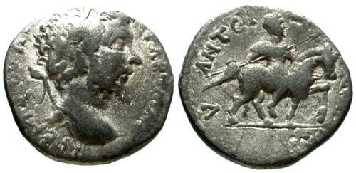 Ancient Coins - gF/gF Very Rare Barbarous issue Septimius Severus Denarius
