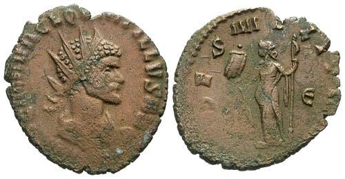 Ancient Coins - VF/VF Quintillus Antoninianus / Fides