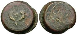 Ancient Coins - Judaea. Hasmonean. Mattathias Antigonus (40-37 BC) Æ 8 Prutot / Double Cornucopia