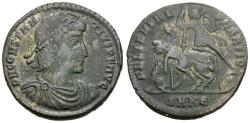 Ancient Coins - Constantius II (AD 337-361) Æ Centenionalis / Fallen Horseman