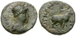 Ancient Coins - Kushan Kings of India. Soter Megas (AD 80-90) Æ Tetradrachm / King on Horseback