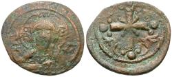 Ancient Coins - *Sear 1889* Byzantine Empire. Anonymous Class I Æ Follis / Christ Facing