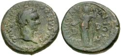 Ancient Coins - Domitian (AD 81-96). Macedonia. Dium Æ21 / Athena