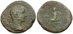 Ancient Coins - Gordian III (AD 238-244) Æ Sestertius / Apollo