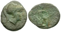 Ancient Coins - Arkadia. Orchomenos Æ Chalkous / Artemis or Kallisto
