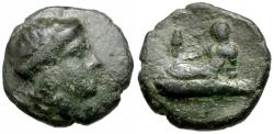Ancient Coins - Thrace. Odessos. Imitative Æ14 / Great god