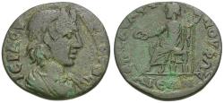 Ancient Coins - Ionia. Phocaea. Aur Apphianos, strategos. Pseudo-autonomous Æ22 / Serapis