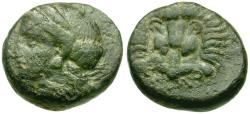 Ancient Coins - Ionia. Samos &#198;13 / Lion's Scalp