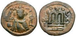 Ancient Coins - Arab-Byzantine. Umayyad Caliphate. Abd al-Malik ibn Marwan (AH 65-86 / AD 685-705) Æ Fals